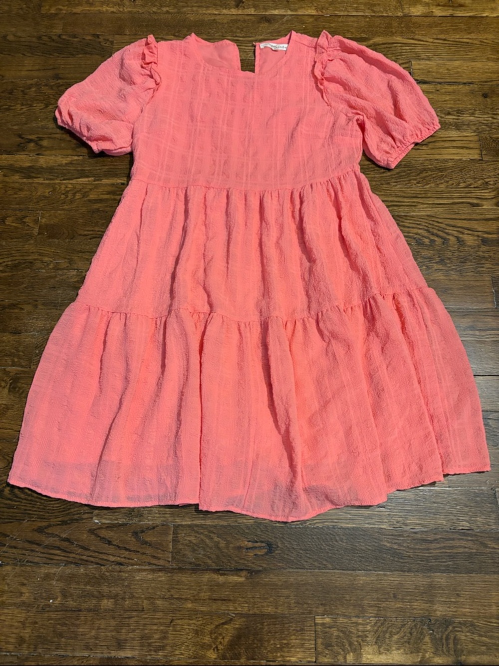 Perfect Coral Short Sleeve Casual Dress Size Medium